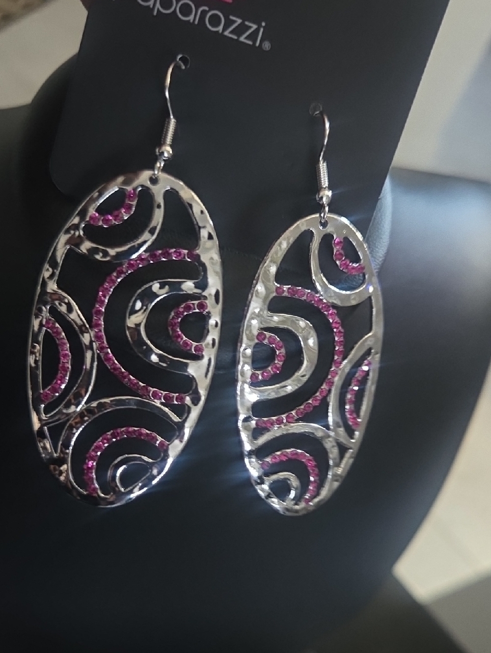 Paparazzi Seize The Daze Pink Earrings NWT
